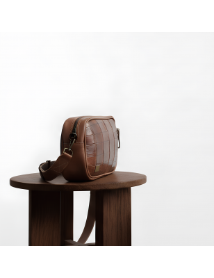 Bolsa de mano unisex genuina de cocodrilo