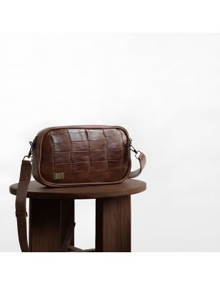 Bolsa de mano unisex genuina de cocodrilo