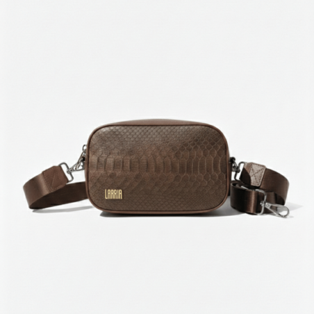 Bolsa de mano unisex genuina de pitón