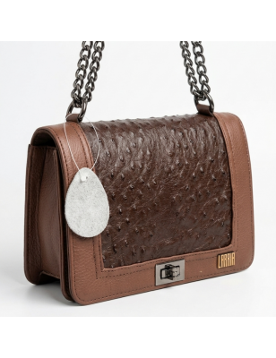 Sofía | Bolsa femenina de avestruz genuina