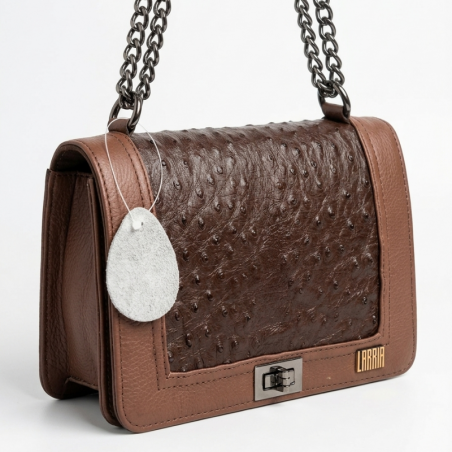 Sofía | Bolsa femenina de avestruz genuina