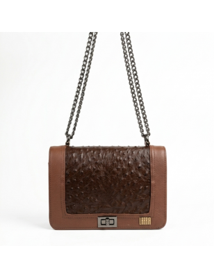 Sofía | Bolsa femenina de avestruz genuina